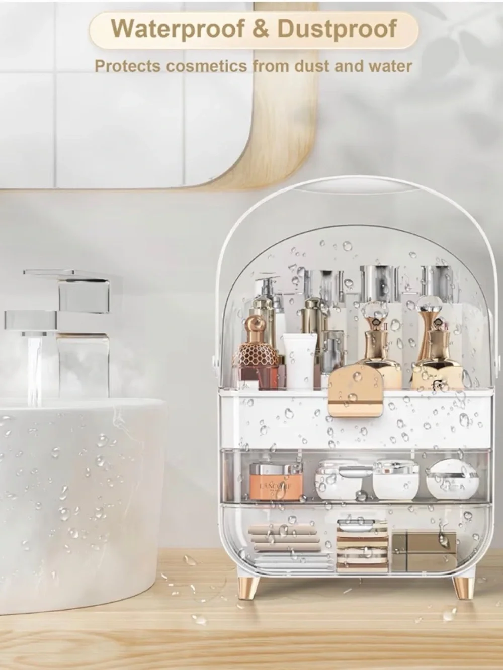 🆕 Anylady Makeup Organizer Countertop, /Skincare Holder